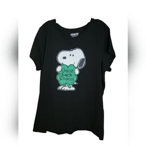 Peanuts Hybrid Apparel Black T-Shirt XXL